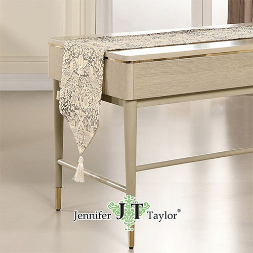 ジェニファーテイラー,Jennifer,Taylor,テーブルランナー,・,いちご泥棒（グレー）,おしゃれ,(180cm)｜Y輸入家具屋さん.com-1