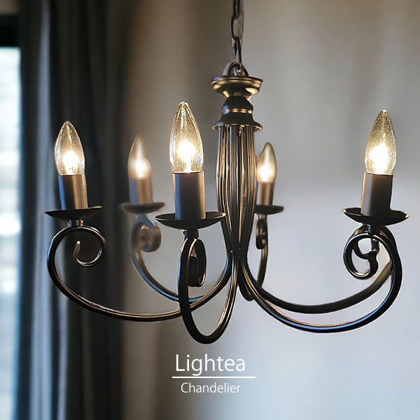 【LED対応】おしゃれな6灯シャンデリア Lightea ライテア-14