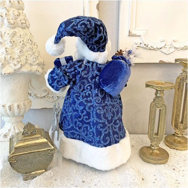クリスマスサンタクロース(ブルー) 46cm｜Y-KAGU(輸入家具屋さん.com)