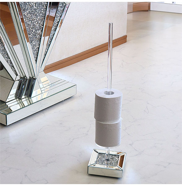 トイレットペーパースタンド,おしゃれ,キラキラ,トイレットペーパー,ホルダー,自立式,店舗什器,サロン,飲食店-2