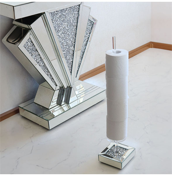 トイレットペーパースタンド,おしゃれ,キラキラ,トイレットペーパー,ホルダー,自立式,店舗什器,サロン,飲食店-7