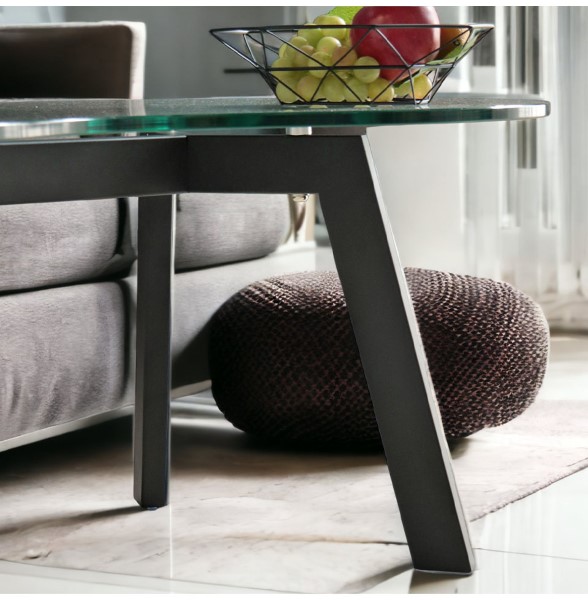 6JOHAN(ロクジョウハン) モダン クリア 作れる ガラス サイドテーブル  