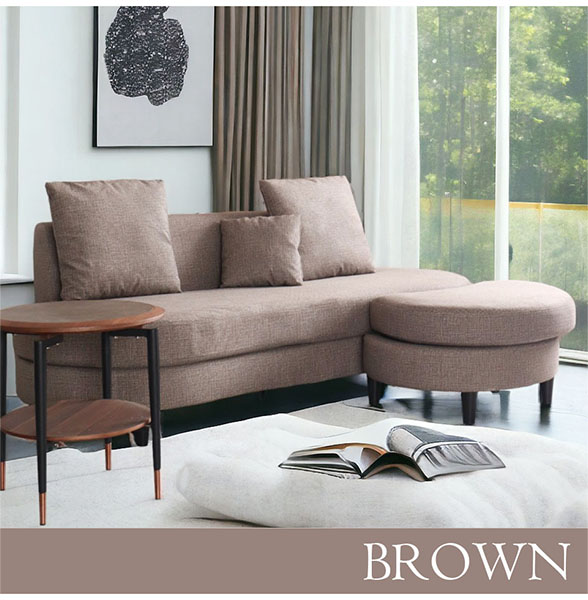 ひっかき傷に強い,ペット用,ペット対策,カウチソファ,三人掛けソファ,ソファー,ベージュ,オットマン付き,おしゃれ-15