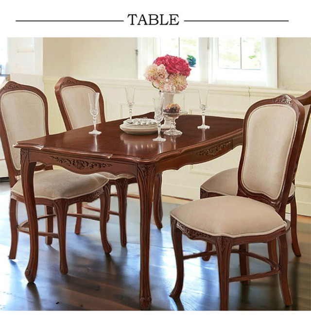 アンティーク調 選べるサイズのダイニングセット（4人掛け・6人掛け  