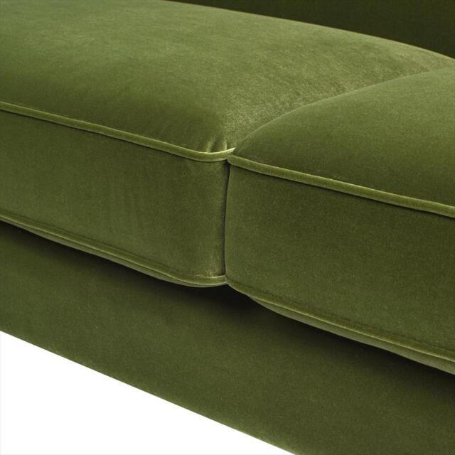 ロウヤ　ソファ　グリーン　ベロア ロウヤ ソファ グリーン ベロア LOWYA ベロア調グリーンソファ