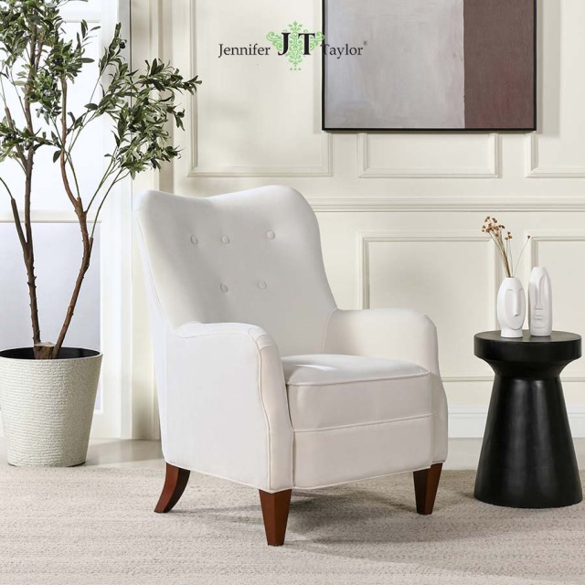 ジェニファーテイラー アームチェア 1Pソファ 1人掛け（ホワイト） Jennifir Taylor-4