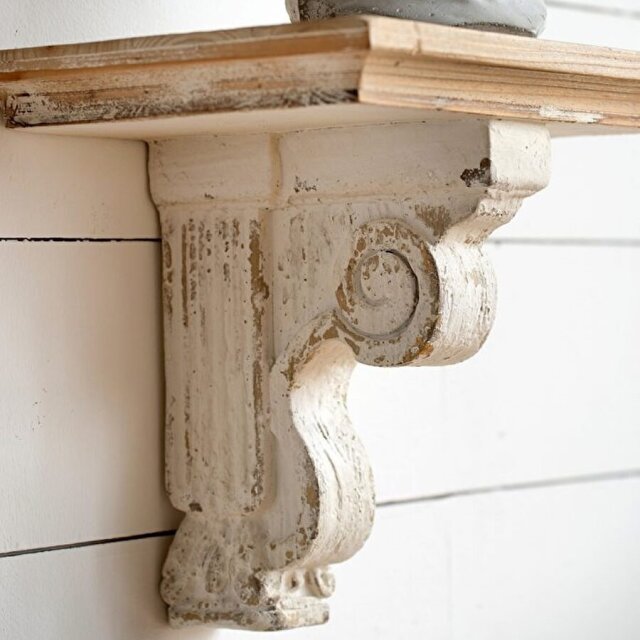 フレンチシャビーインテリア ウォールシェルフ ウッド棚-3