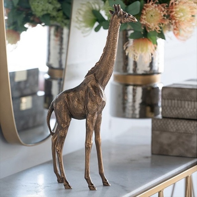 【2サイズ】 動物の置物 キリン オブジェ 風水 アニマルオブジェ おしゃれ 海外インテリア-1