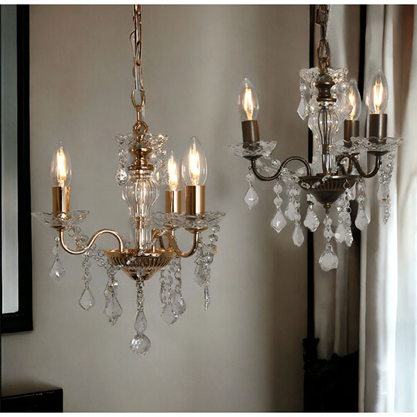 全2色展開 LED対応 ガラス製 3灯シャンデリア ペンダントライト シーリングランプ 現代的デザイン 省エネ インテリア照明 店舗什器用-4