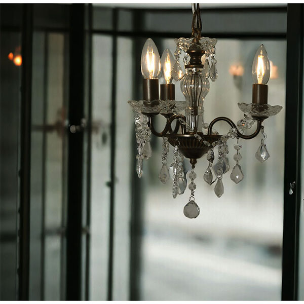 全2色展開 LED対応 ガラス製 3灯シャンデリア ペンダントライト シーリングランプ 現代的デザイン 省エネ インテリア照明 店舗什器用-8