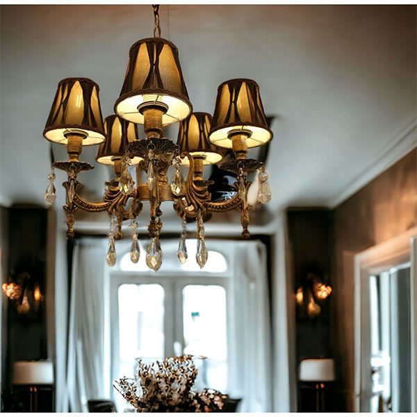 全2色展開 モダン LED 5灯シャンデリア ペンダントライト シーリングランプ 省エネ照明 インテリア照明 店舗什器用 おしゃれ-4