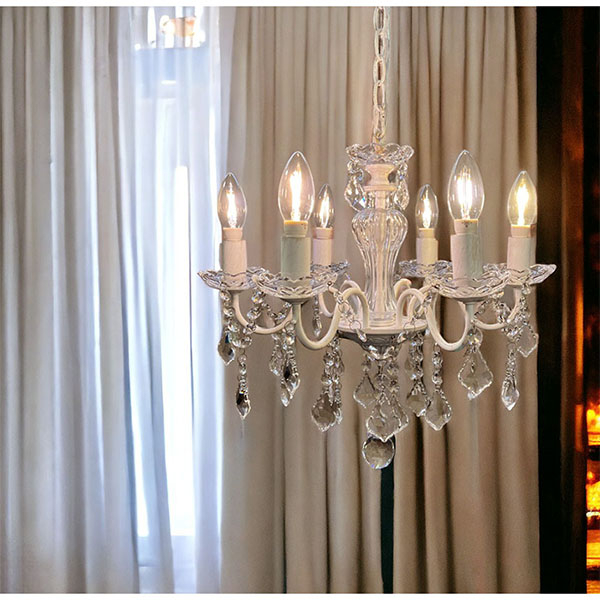 全4色展開 モダン LED 6灯シャンデリア ペンダントライト シーリングランプ 省エネ照明 インテリア照明 店舗什器用 おしゃれ-9