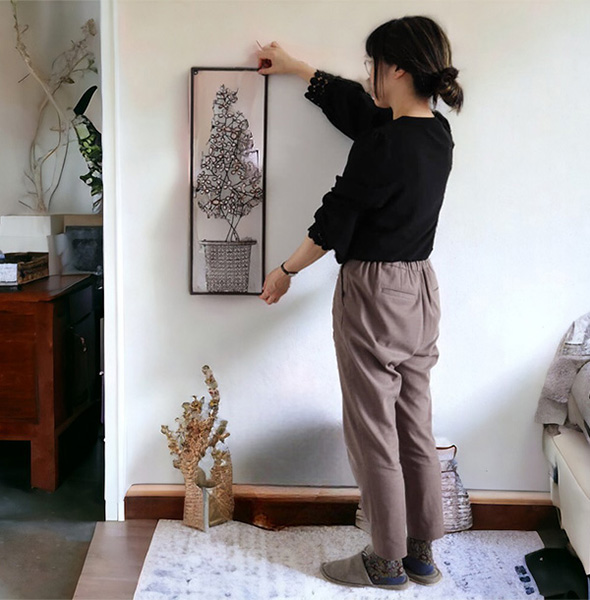 立体 ウォールアートパネル アンティーク調 ツリー 壁飾り おしゃれ ウォールパネル ウォールアート-2