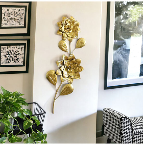 Barcelona-wall lamp (S)｜ARTWORKSTUDIO公式 モダンウォールランプ ローズフローラルガラスフラワーウォールランプ アンティークゴールド ベッドサイドライト