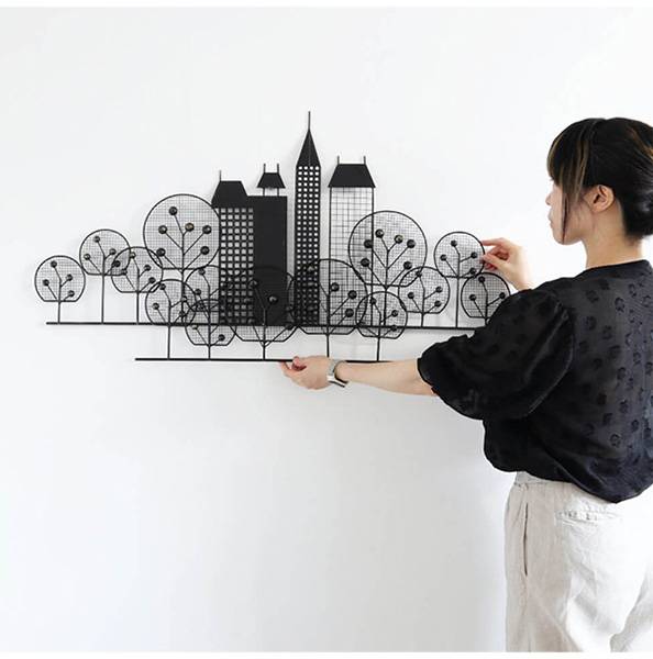 立体,ウォールアートパネル,アンティーク調,ワイヤータウン,ゴールド,壁飾り,おしゃれ,ウォールパネル,ウォールアート-4