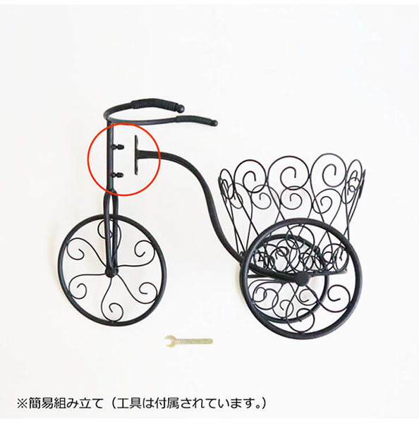 アンティーク調,ガーデニング,自転車型・プランターカバー,おしゃれ,アイアン,園芸,鉢カバー-8