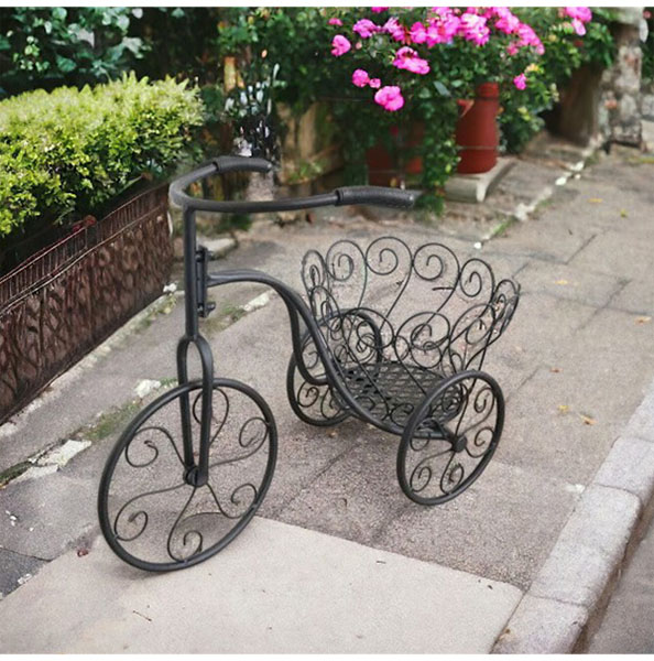 アンティーク調,ガーデニング,自転車型・プランターカバー,おしゃれ,アイアン,園芸,鉢カバー-10