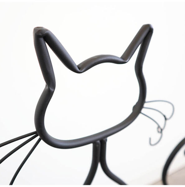 ガーデニングアイテム,アイアン製,プランターカバー,黒猫,キャット,かわいい,鉢カバーおしゃれ,贈り物,プレゼント,ギフト-12