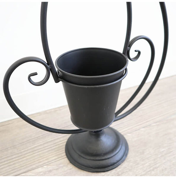 ガーデニングアイテム,アイアン製,プランターカバー,黒猫,キャット,かわいい,鉢カバーおしゃれ,贈り物,プレゼント,ギフト-13