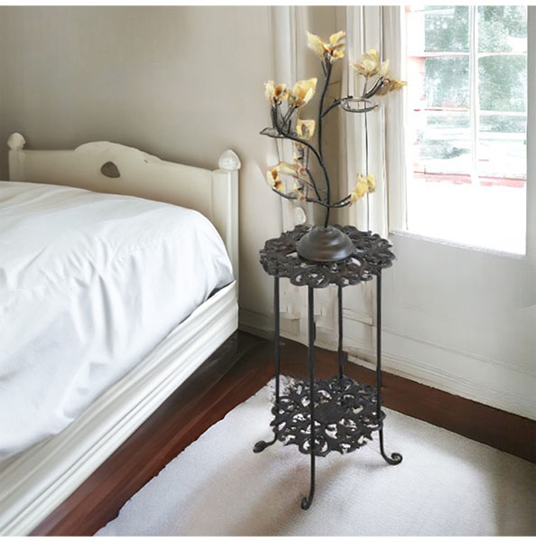 アイアン製,アンティーク調,フラワースタンド（花台）,高さ61ｃｍ,プランタースタンド,おしゃれ,ガーデニングアイテム,ヨーロピアン調-6