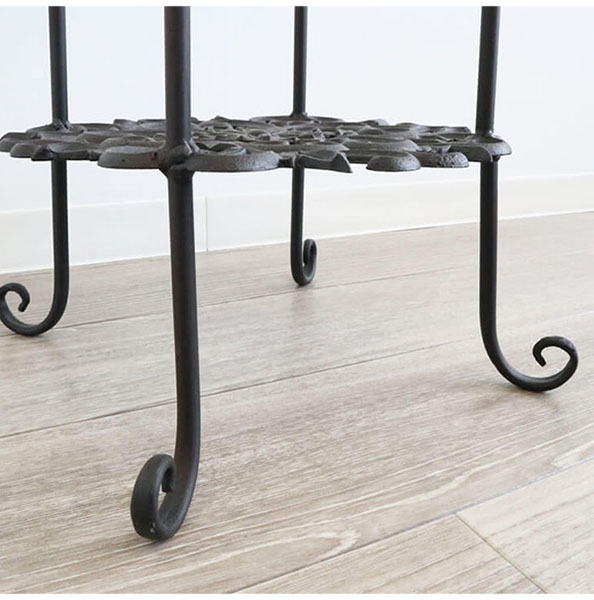 アイアン製,アンティーク調,フラワースタンド（花台）,高さ61ｃｍ,プランタースタンド,おしゃれ,ガーデニングアイテム,ヨーロピアン調-12