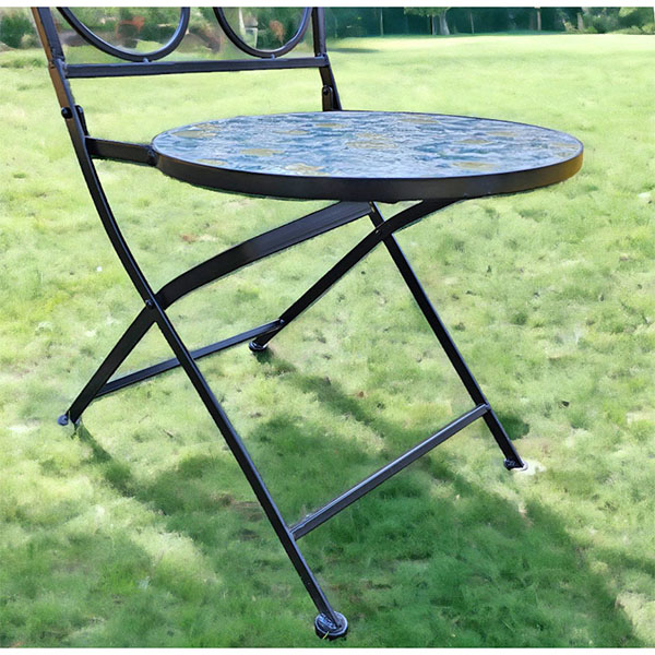 ガーデンチェア,おしゃれ,アイアン,レモン,2脚入り,輸入家具,イエロー-11