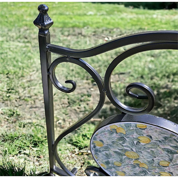 ガーデニング,ガーデンテーブル,セット,3点,チェア,テーブル,レモン,イエロー-4