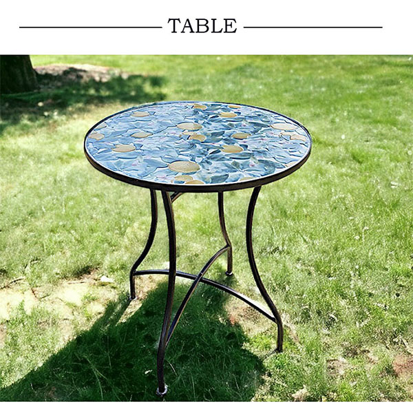 ガーデニング,ガーデンテーブル,セット,3点,チェア,テーブル,レモン,イエロー-15