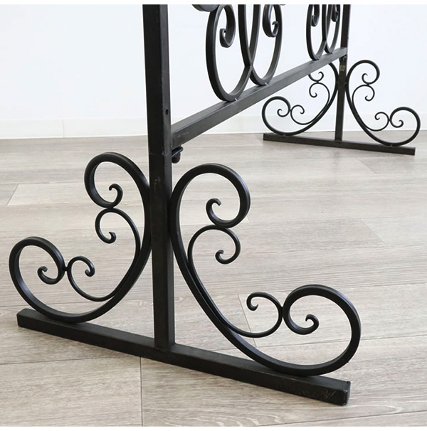 ヨーロピアン調,アイアンパーティション,高さ190cm,おしゃれ,スリム,アンティークアイアン,間仕切り,衝立,仕切り,間仕切り-7