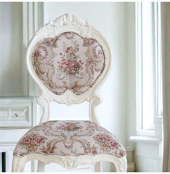 姫系★猫脚★ダイニングチェア★ブラウン★茶色★ハート型★おしゃれ★可愛い★かわいい★ヨーロピアン★輸入家具-8