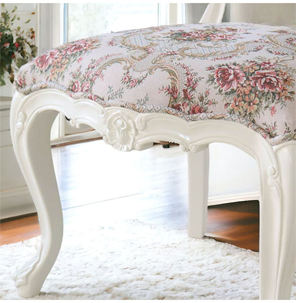 姫系★猫脚★ダイニングチェア★ブラウン★茶色★ハート型★おしゃれ★可愛い★かわいい★ヨーロピアン★輸入家具-9