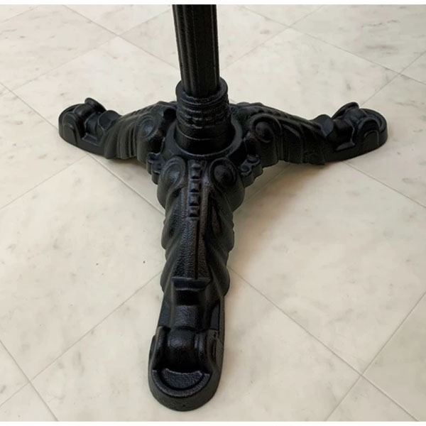 大理石使用 サイドテーブル ブラック 幅40cm アイアンの脚 おしゃれ 海外インテリア モダン 屋外可 コーヒーテーブル ラウンド-4