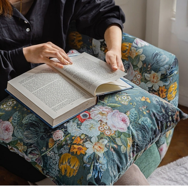 リゾート風 三人掛けソファ グリーン アジアンテイスト おしゃれ 3P ソファー 花柄 ボタニカル柄 モダン クラシック 緑-17