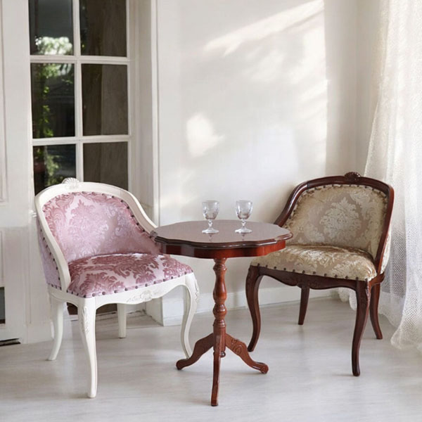 ロココ調,コンパクトチェア,アームチェア,猫脚,ピンク,白家具,椅子,イス,可愛い,おしゃれ-6
