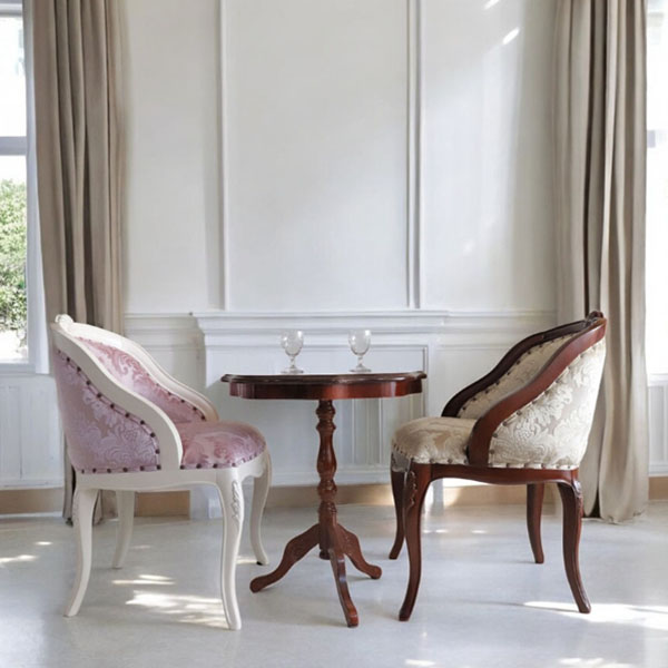ロココ調,コンパクトチェア,アームチェア,猫脚,ピンク,白家具,椅子,イス,可愛い,おしゃれ-7