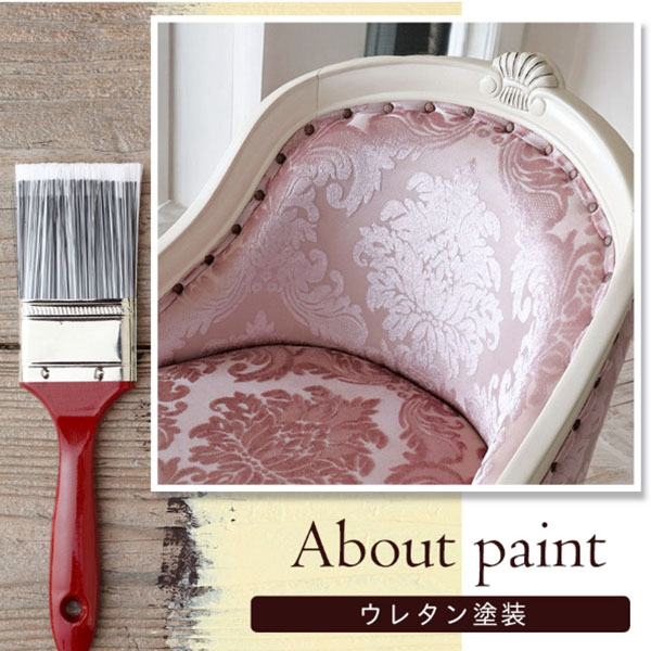 ロココ調,コンパクトチェア,アームチェア,猫脚,ピンク,白家具,椅子,イス,可愛い,おしゃれ-12