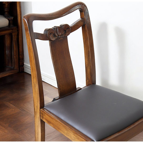 英国アンティーク木製ホイールバックチェア/ダイニングイス/椅子(91