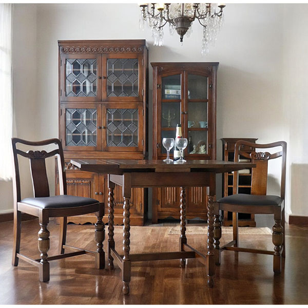 アンティークリプロダクト ダイニングチェア（プリンス・ブラウン