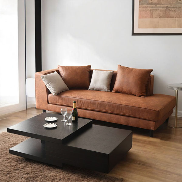 自由なレイアウトが可能なひっかき傷に強いカウチソファセット。ペットのいる家庭に安心のファブリックのコーナーソファー。-10