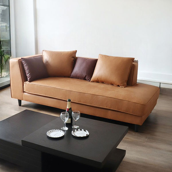 本革のような質感を備えたひっかき傷に強いおしゃれなカウチソファ。リビング空間にぴったりの組み換え自由な多機能なソファセット-10