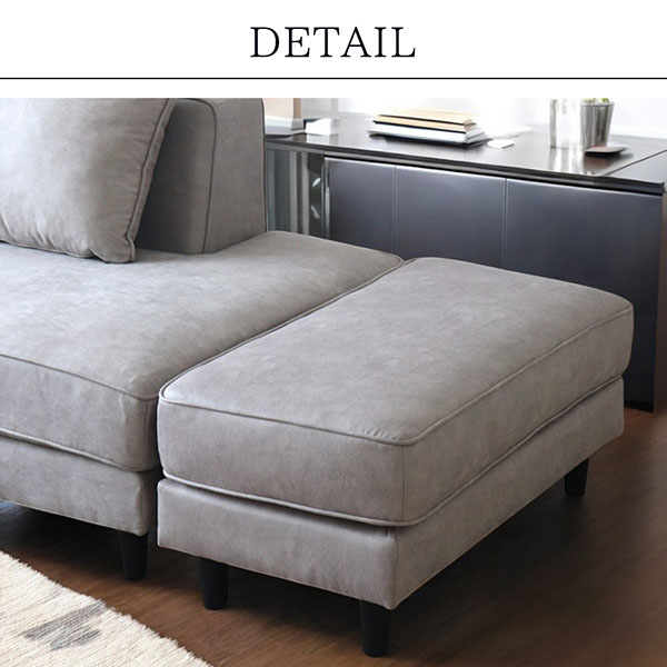 ペットも安心の耐久性を持つ生地で仕上げられたおしゃれなソファ。家族全員でリラックスできるコーナーソファ-3