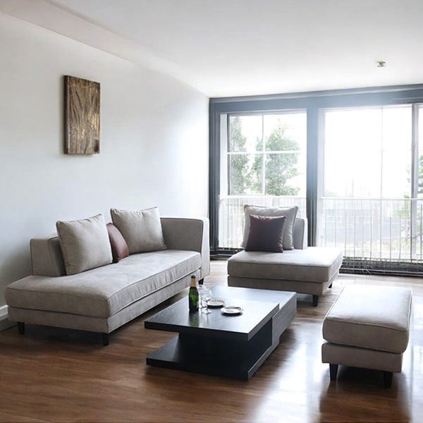 ペットも安心の耐久性を持つ生地で仕上げられたおしゃれなソファ。家族全員でリラックスできるコーナーソファ-18