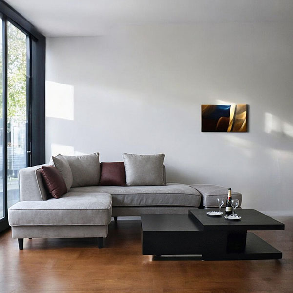 ペットも安心の耐久性を持つ生地で仕上げられたおしゃれなソファ。家族全員でリラックスできるコーナーソファ-19