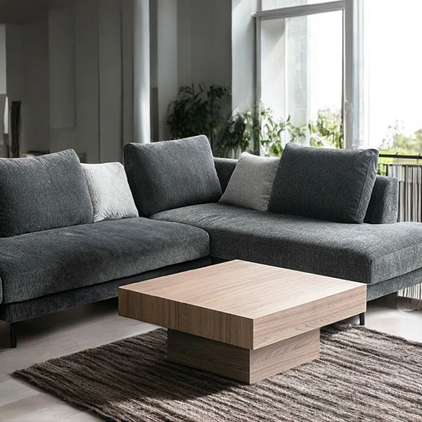 全3色】 HOBANG スクエアセンターテーブル（ブラックオーク