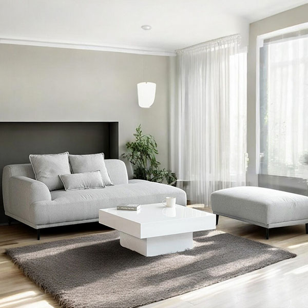 全3色】 HOBANG スクエアセンターテーブル（ブラックオーク