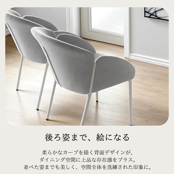 2脚セットでこのお値段】ダイニングチェア(アース)（グレー・ブラック