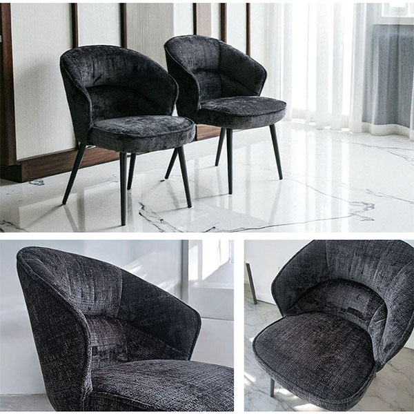 2脚セットでこのお値段】ダイニングチェア(エリー)（グレー