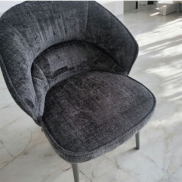 1人掛けソファのような快適さ ふんわりチェア 快適チェアー グレー ブラック チェアセット おしゃれなイス-6