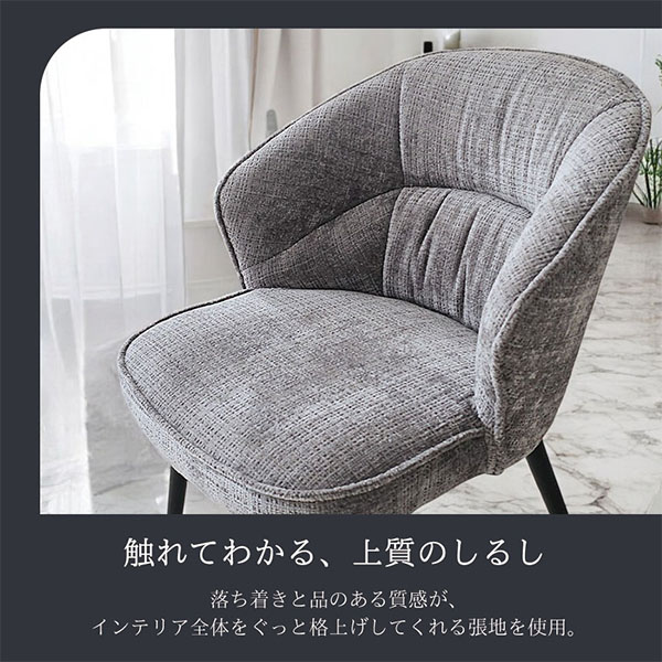 2脚セットでこのお値段】ダイニングチェア(エリー)（グレー・ブラック