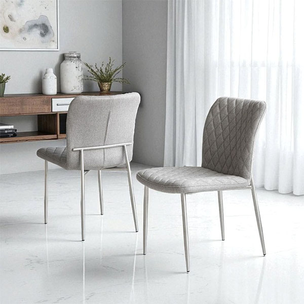 マーキュリーⅡ ダイニングチェア　グレー ダイニングチェア 2脚セット おしゃれ 北欧 高級感 グレー